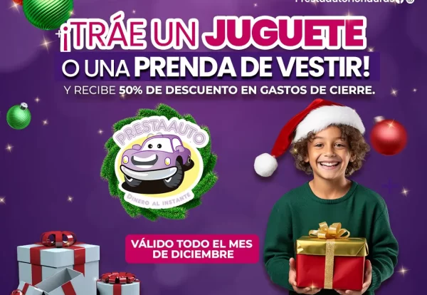 Trae un juguete o una prenda